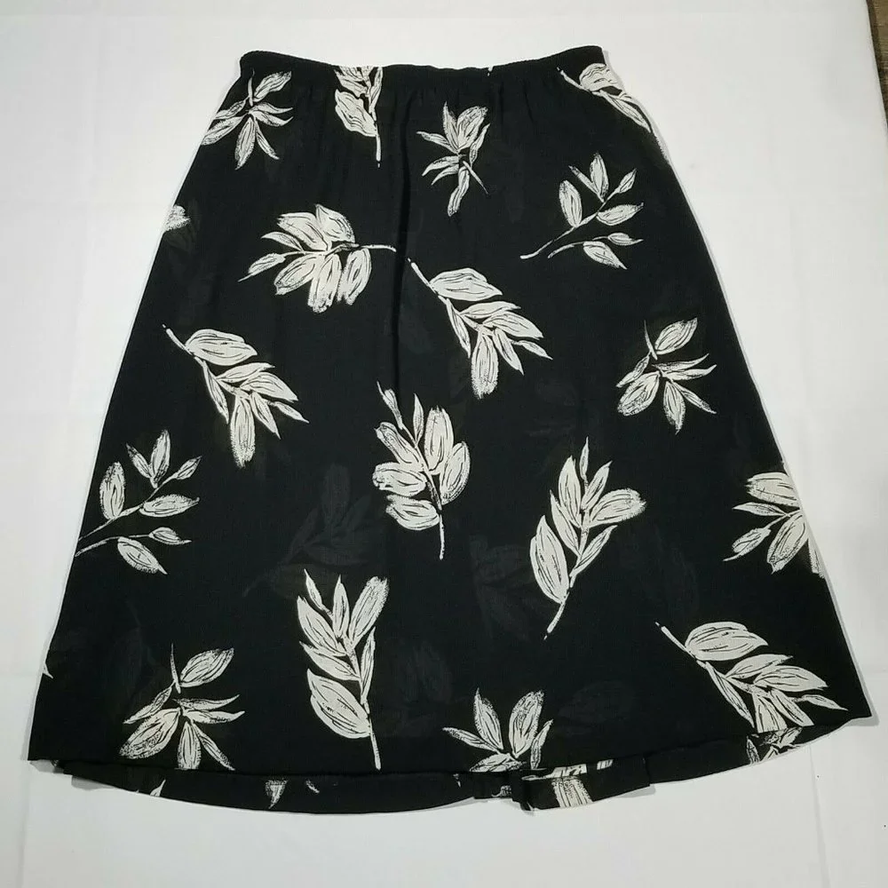 Alfred Dunner Dress/Career Skirt ~ Sz 12 ~ Black